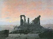 Caspar David Friedrich Der Tempel der Juno in Agrigent Spain oil painting artist
